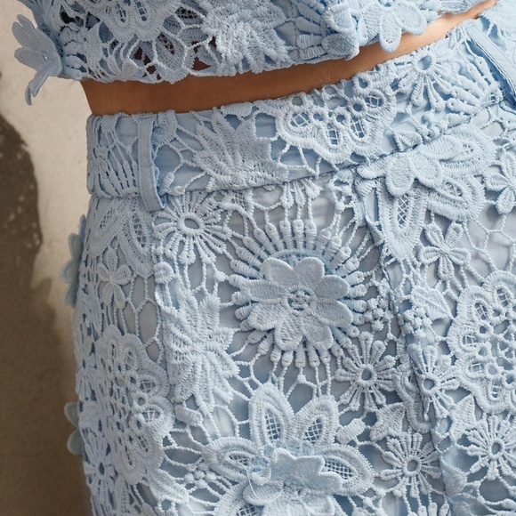 Boho Floral Lace Applique Shorts - Picture 7 of 9